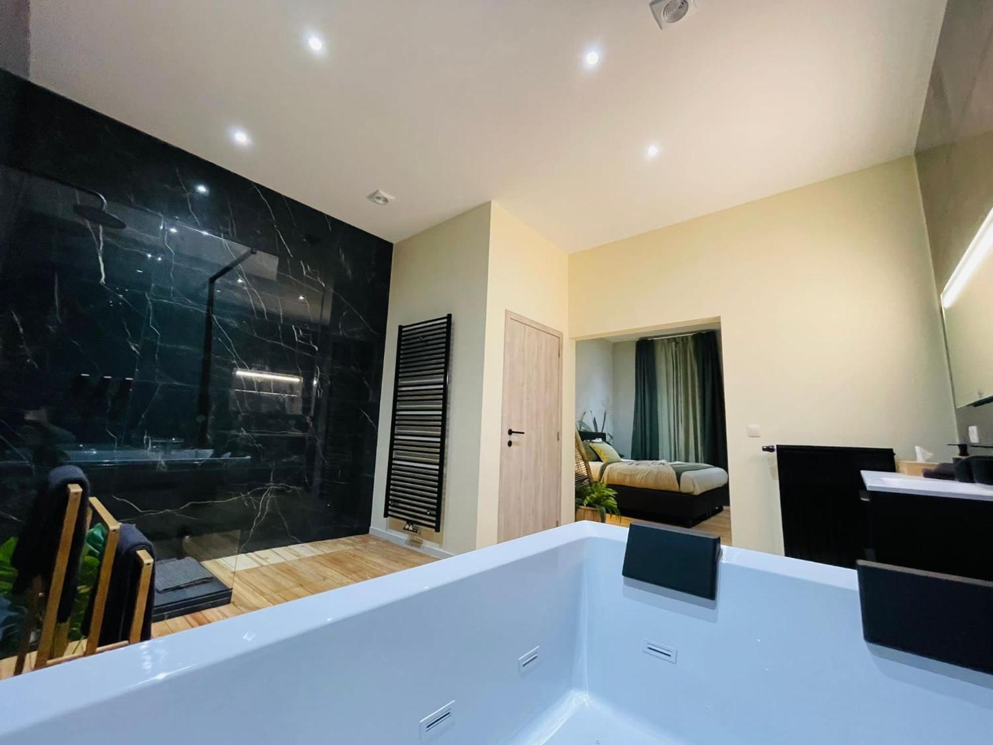Appartement Exotique Avec Bain Balneo Liege Bagian luar foto